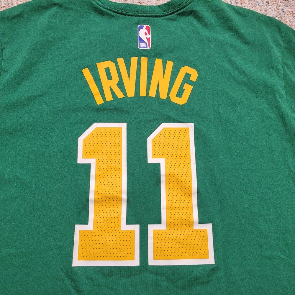 Nike Boston Celtics Shirt Mens XL Green Dri-FIT Kyrie Irving NBA AO0873-313 - Picture 15 of 16